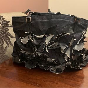 Valentino Floral Denim Purse
